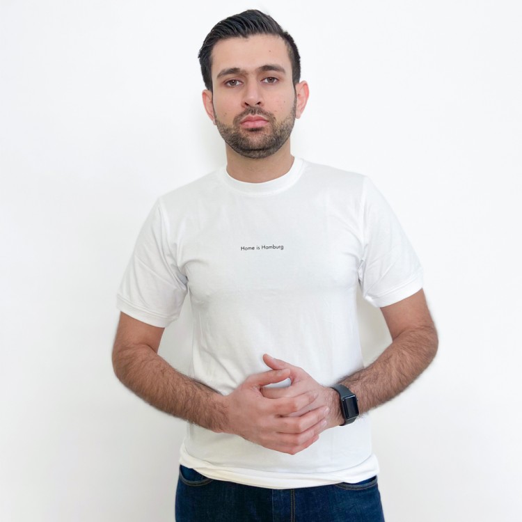 HOME IS HAMBURG MINIMALIST T- SHIRT - WHITE